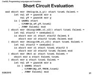 Cse322, Programming Languages and Compilers 1 6/26/2015 Lecture #6, April 17, 2007 Project #1 description, Changes to Program... 