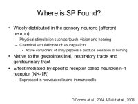 Substance P Mediate Activation of Mast cell by Allowing Nerve-mast Cell interaction California State University, Los Angeles Bio... 