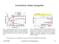 Armando Cosentino OPT - Optics and Photonics Technology Laboratory (EPFL) Photonic Crystals EDPO PO Photonic crystal slotted... 