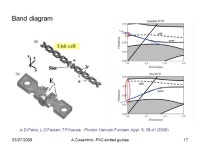 Armando Cosentino OPT - Optics and Photonics Technology Laboratory (EPFL) Photonic Crystals EDPO PO Photonic crystal slotted... 