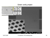Armando Cosentino OPT - Optics and Photonics Technology Laboratory (EPFL) Photonic Crystals EDPO PO Photonic crystal slotted... 