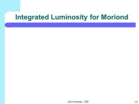 Developments with the Cone Algorithm in Run II John Krane Iowa State University MC Workshop Oct , Fermilab Part I: Data vs MC... 