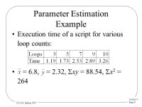 Lecture 4 Page 1 CS 239, Spring 2007 Models and Linear Regression CS 239 Experimental Methodologies for System Software Peter... 
