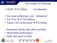 Date : 11/19/2002 NASA-Langley slide nr. 1 Paul van Susante Large Lunar Telescopes Human aided construction of large lunar... 