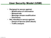 NS-H /11041 SNMP. NS-H /11042 Outline Basic Concepts of SNMP SNMPv1 Community Facility SNMPv3 Recommended Reading and WEB Sites.... 