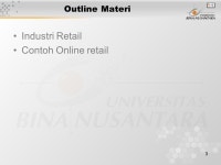 1 Pertemuan 10 e-Bisnis dalam Industri Retail Matakuliah: H0292 / E-Business Tahun: 2005 Versi: v0 / Revisi ppt download