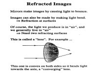 Refracted Images Lecture 25 Thursday: 15 April ppt download