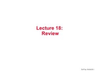 DAP Spr.‘98 ©UCB 1 Lecture 18: Review. DAP Spr.‘98 ©UCB 2 Cache Organization (1) How do you know if something is in the... 