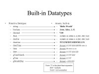 XML Schema Notes Lecture 13, 07/16/02. (see example05) 