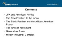 The Counterculture (1960 – 1970) Meeting 9 Matakuliah: G0862/American Culture and Society Tahun: ppt download