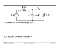 Lecture 13, Slide 1EECS40, Fall 2004Prof. White Lecture #13 Announcements You should now purchase the reader EECS 40... 