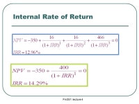 Fin351: lecture 4 Other Investment Criteria and discounted Cash Flow Analysis Capital Budgeting Decision. -  ppt download