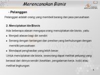 1 Pertemuan 1 Merencanakan Bisnis Matakuliah: J0712/Pengantar Bisnis Tahun: 2005 Versi: Revisi ppt download