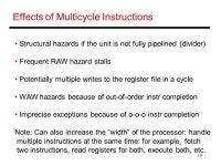 1 Lecture 4: Advanced Pipelines Control hazards, multi-cycle in-order pipelines, static ILP (Appendix A.4-A.10, Sections ) - ppt...