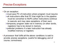 1 Lecture 4: Advanced Pipelines Control hazards, multi-cycle in-order pipelines, static ILP (Appendix A.4-A.10, Sections ) - ppt...