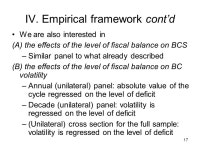1 Fiscal Divergence and Business Cycle Synchronization: Irresponsibility is Idiosyncratic Zsolt Darvas, Andrew K. Rose and... 