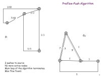 7. Preflow-Push Demo. 2 Preflow-Push Algorithm s 2 1 t 10 2 G: 5 3 s 2 1 t G f : -  ppt download