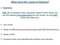 ‘relaxation’ Lesson Aim: To get an overview of Détente. N.B. Essay amendments. We will feed back on Thurs about. -  ppt download