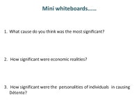 ‘relaxation’ Lesson Aim: To get an overview of Détente. N.B. Essay amendments. We will feed back on Thurs about. -  ppt download