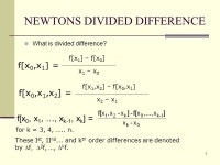 Given (x 0,y 0 ), (x 1,y 1 ), …, (x n,y n ), finding the value of ‘y’ at a value of ‘x’ in ( x 0, -  ppt download