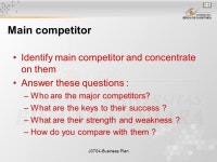 J0704-Business Plan Market and Competition Session ppt download