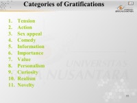 1 Audiences and Their Expectations Matakuliah: G0462/English for Broadcasting Tahun: 2005/2006 Concept of Audiences Target... 