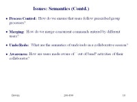 Dewan290-F991 Collaborative Applications Prasun Dewan Department of Computer Science University of North Carolina CB 3175... 