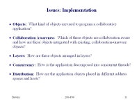 Dewan290-F991 Collaborative Applications Prasun Dewan Department of Computer Science University of North Carolina CB 3175... 