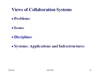 Dewan290-F991 Collaborative Applications Prasun Dewan Department of Computer Science University of North Carolina CB 3175... 