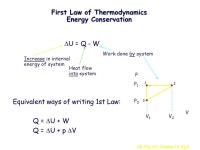 UB, Phy101: Chapter 15, Pg 1 Physics 101: Chapter 15 Thermodynamics, Part I l Textbook Sections 15.1 – ppt download