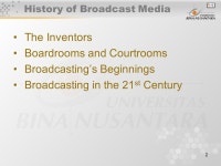 1 Broadcasting Matakuliah: G0462/English for Broadcasting Tahun: 2005/ Radio 2.Television 3.Cable 4.The Internet. -  ppt download