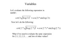 Entering Commands Constants and Functions >> pi ans = >> eps ans = e-016 >> sin(pi/2) ans = 1 >> log(1000) ans = -  ppt download