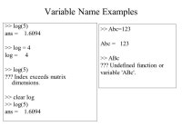 Entering Commands Constants and Functions >> pi ans = >> eps ans = e-016 >> sin(pi/2) ans = 1 >> log(1000) ans = -  ppt download