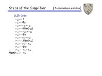 Instruction Selection Copyright 2003, Keith D. Cooper, Ken Kennedy & Linda Torczon, all rights reserved. Students enrolled in... 