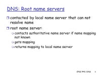 CPSC 441: DNS1 Instructor: Anirban Mahanti Office: ICT Class Location: ICT 121 Lectures: MWF 12:00 – 12:50 Notes derived.... 