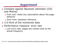 Looking at both the Present and the Past to Efficiently Update Replicas of Web Content Luciano Barbosa * Ana Carolina Salgado... 
