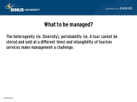 The Management of Tourism Destination Pertemuan 9-10 Matakuliah: G1174/Tourism Management and Planning Tahun: ppt download
