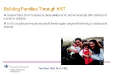 United States Clinical Experience with Assisted Reproductive Technology in HIV- discordant Couples Mark V. Sauer, MD Professor... 