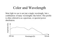 Color and Graphics Displays Jian Huang CS594. Physics It’s all electromagnetic (EM) radiation –Different colors correspond to... 