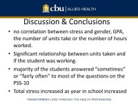 Perceived factors that affect the level of college students’ stress at a private university Nikki Tuerck-Tommasino. -  ppt download