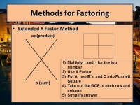 U4-S2-L7 Factoring ax 2 + bx + c Essential Question: How do you factor complex trinomials? -  ppt download