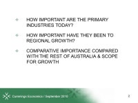 Ref: J2315 | 08 September 2010 Presentation by W.S. (Bill) Cummings  Cummings Economics. -  ppt download