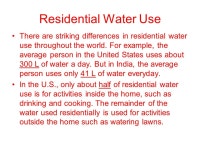 Water Use and Management When a water supply is polluted or... everyone living downstream can be affected. A. -  ppt download