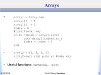 8/22/ Ruby Recitation1 Automation: Time to learn Ruby Spring 2010, Recitation 5 Your Awesome TAs. -  ppt download