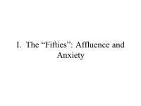 Contrasting Cultures: The “Fifties” and the “Sixties” -Key Concepts- -  ppt download