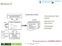 Allocation of biomass (WP5) energy modeling approach and scenario assumptions Joost van Stralen (ECN) Biomass Futures workshop... 