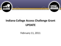 Indiana College Access Challenge Grant UPDATE February 11, ppt download