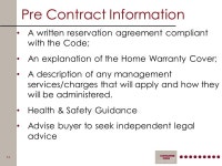 Consumer Code for Home Builders Noel Hunter Chairman ppt download