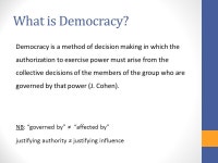 Topics in Moral and Political Philosophy Democracy. -  ppt download