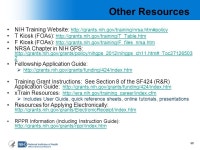 NIH Research Training Awards Presented By: Tony Corio, Office of Policy for Extramural Research Administration, OER, NIH ppt download